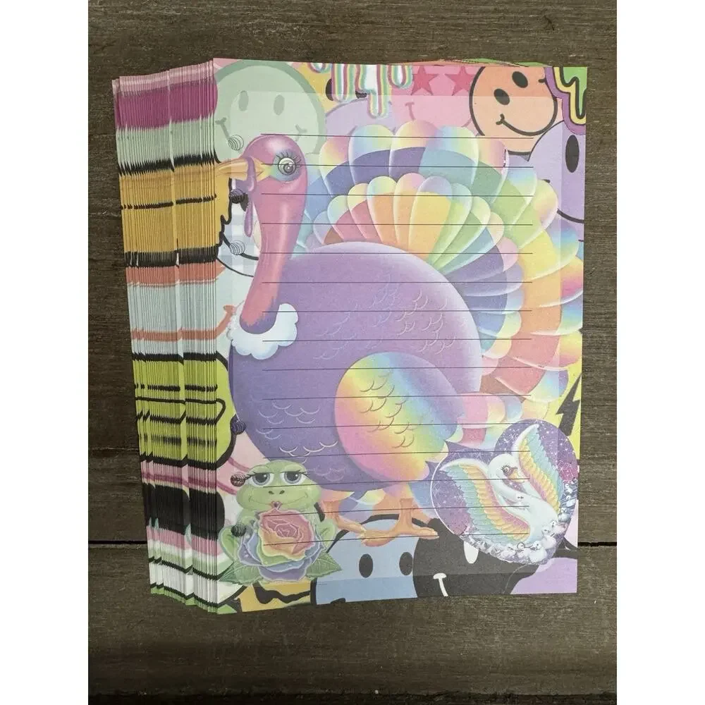 Lisa Frank Inspired Turkey Size A5 Refill Paper (50 Sheets)